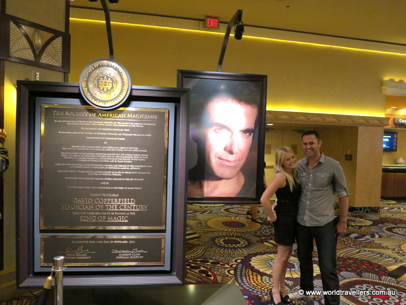 Before the David Copperfield Show at MGM Grand